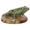Image 7 : 1910s Fulper Glazed Ceramic Flower Vase Frog