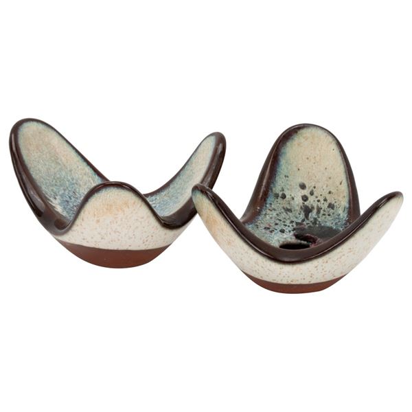 Roche Studio Pottery Mid-Century Candlesticks