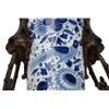 Image 6 : Boch Freres Keramis Blue & White Mounted Vase