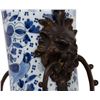 Image 9 : Boch Freres Keramis Blue & White Mounted Vase