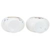 Image 2 : Victorian Fragonard Style Milk Glass Vase Pair