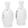 Image 4 : Victorian Fragonard Style Milk Glass Vase Pair
