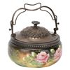 Image 1 : Carlsbad Austria Sweetmeat Jar with Silvered Lid