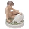 Image 4 : Royal Copenhagen Porcelain "Faun with Rabbit"