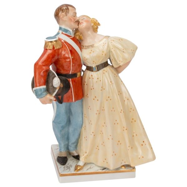 Royal Copenhagen "Soldier and Princess" Figurine