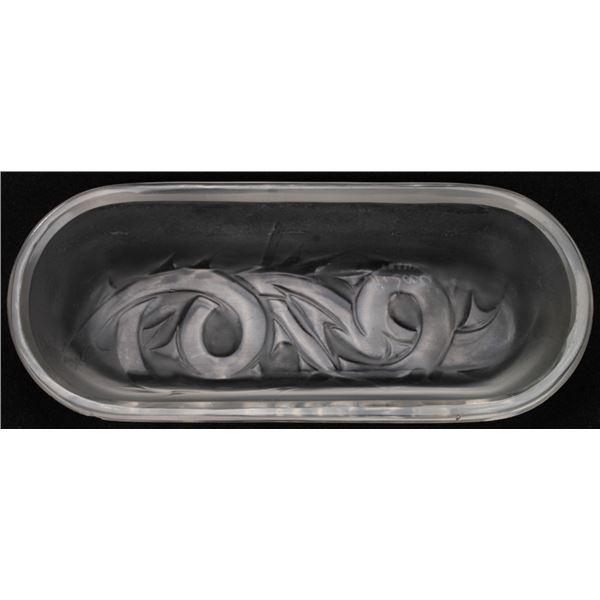 Rene Lalique France Epines Crystal Dresser Tray