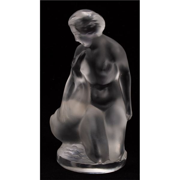 Lalique Leda Nude & The Swan Crystal Figurine