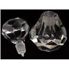 Image 3 : Art Deco Heavy Lead Crystal Faceted Perfume Bottle
