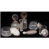 Image 2 : Antique Sterling Silver Crystal Dresser Lot