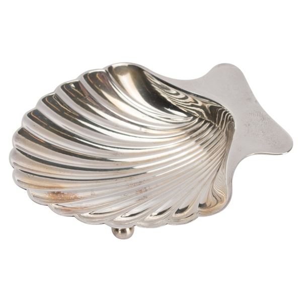 Tiffany & Co. Makers Sterling Scallop Shell Dish