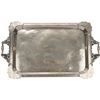 Image 1 : Antique Gothic Silver Handled Serving Tray