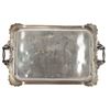 Image 2 : Antique Gothic Silver Handled Serving Tray