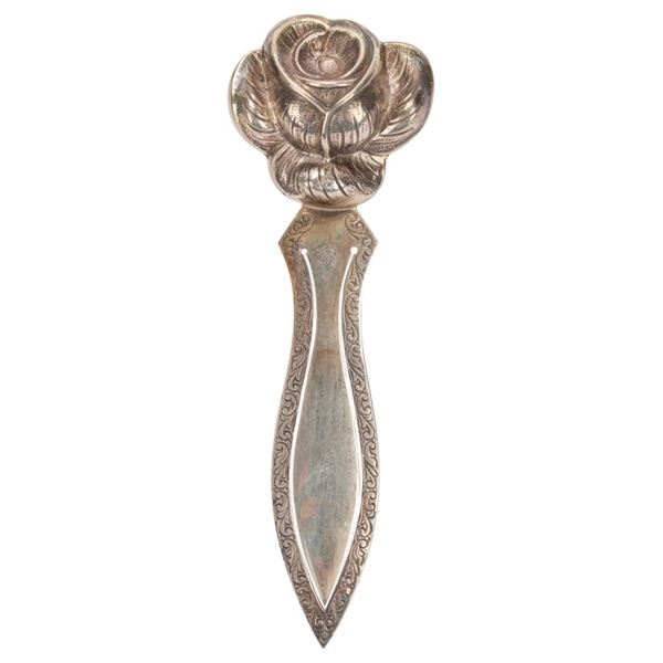 Topazio Portugal Sterling Silver Rose Book Mark