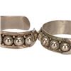 Image 4 : Siam Sterling Silver Cuff Bracelet Pair