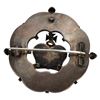 Image 2 : Antique Silver Scottish Agate Crown Brooch