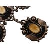 Image 5 : Art Nouveau Sterling Citrine Glass Cabochon Brooch