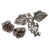 Image 1 : Sterling Art Nouveau Style Flower Jewelry
