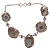 Image 2 : Sterling Amethyst Stalactite Geode Bib Necklace