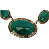 Image 3 : Antique Czech Gilt Brass Green Enamel Choker