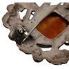 Image 6 : Antique Sterling Carved Carnelian Floral Brooch