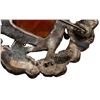 Image 7 : Antique Sterling Carved Carnelian Floral Brooch