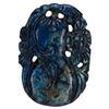 Image 1 : Chinese Carved Lapis Gourd Flora Stone