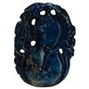 Image 2 : Chinese Carved Lapis Gourd Flora Stone