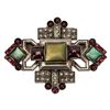 Image 1 : Signed Sorrelli Silver Tone Jeweled Brooch