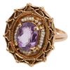 Image 2 : Antique 14K Gold & Amethyst Demi Parure