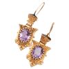 Image 7 : Antique 14K Gold & Amethyst Demi Parure