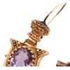 Image 8 : Antique 14K Gold & Amethyst Demi Parure