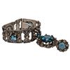Image 1 : European Sterling Blue Topaz Parure