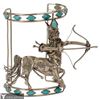 Image 1 : Sterling & Turquoise Sagittarius Centaur Cuff