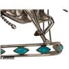 Image 6 : Sterling & Turquoise Sagittarius Centaur Cuff