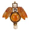 Image 1 : Signed Iradj Moini Crystal Figural Cicada Brooch