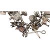 Image 9 : Sterling Silver Charm Bracelet - 37 charms