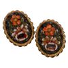 Image 2 : Italian Micromosaic Floral Glass Jewelry