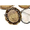 Image 8 : Miniature Hand Painted Portrait Brooch Lot