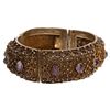 Image 2 : .Middle Eastern Gilt Silver Amethyst Bracelet