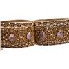 Image 4 : .Middle Eastern Gilt Silver Amethyst Bracelet