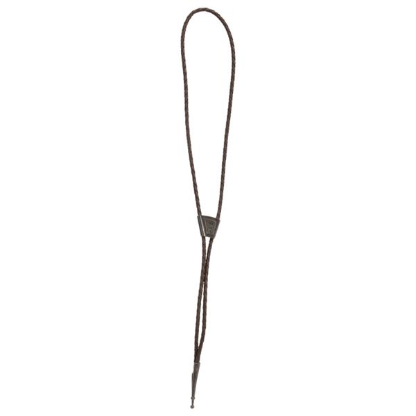 La Cucaracha Mexico Silver & Leather Letter R Bolo