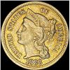 Image 1 : 1888 Nickel Three-Cent Piece CLOSELY  UNCIRCULATED