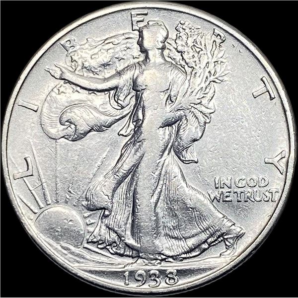 1938-D Walking Liberty Half Dollar LIGHTLY  CIRCULATED