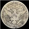 Image 2 : 1913 Silver Barber Half Dollar NICELY  CIRCULATED