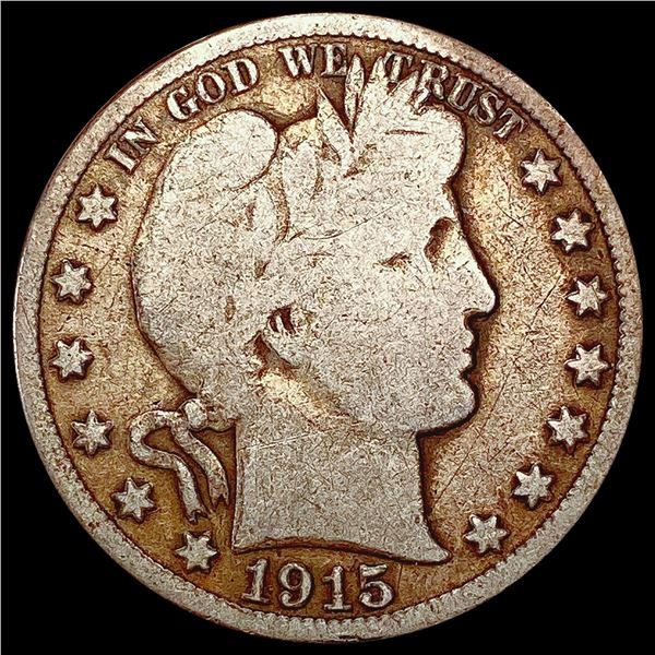 1915-S Barber Half Dollar NICELY CIRCULATED