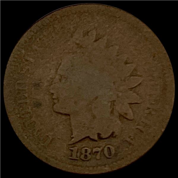 1870 Indian Head Cent NICELY CIRCULATED