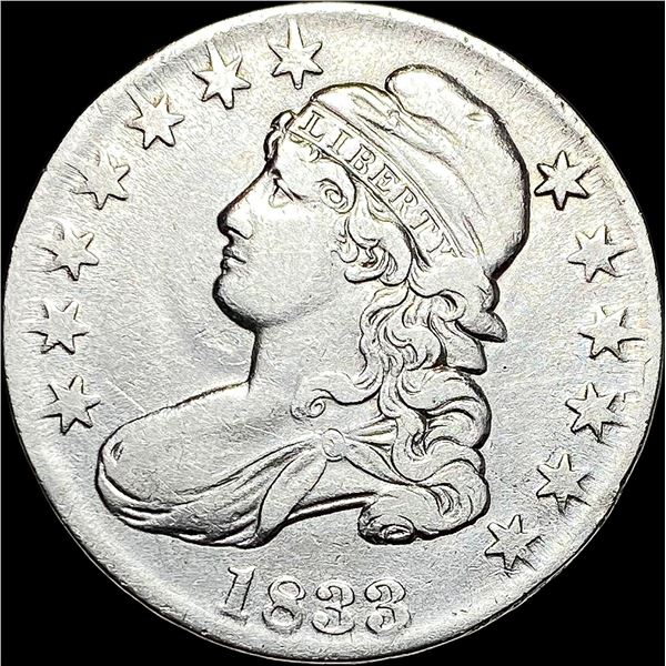 1833 Capped Bust Half Dollar NEARLY  UNCIRCULATED