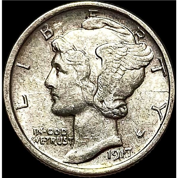 1917-D FSB Silver Mercury Dime UNCIRCULATED