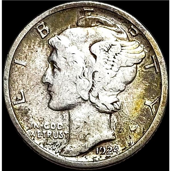 1924-S Silver Mercury Dime LIGHTLY CIRCULATED