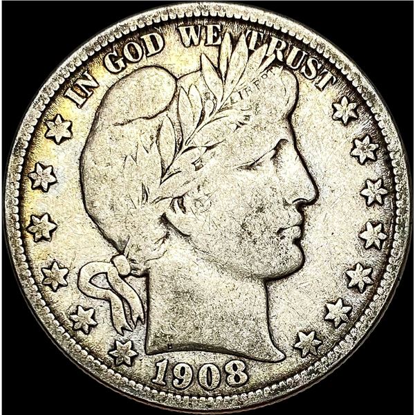 1908-O Silver Barber Half Dollar NICELY  CIRCULATED